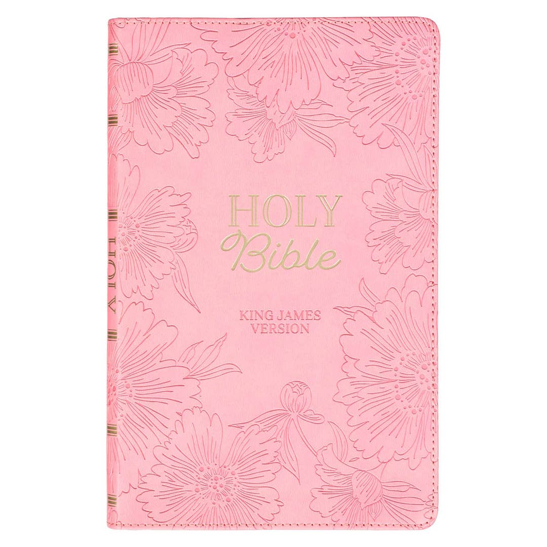 Blossom Pink Faux Leather Gift Edition KJV Bible